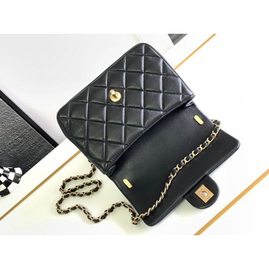Miglior Falso Borsa Mini con patta nera AS4384 Economiche Premium