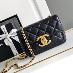Replica perfetta Mini Flap Bag Nero AS5026 Imitazione Outlet Online