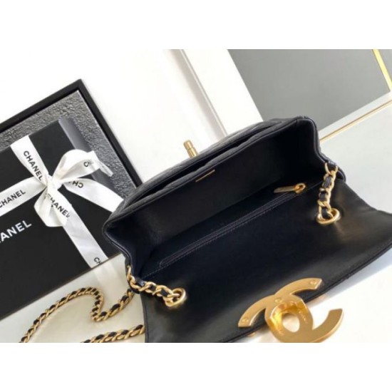 Replica perfetta Mini Flap Bag Nero AS5026 Imitazione Outlet Online
