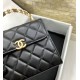 Miglior Falso Mini pochette con manico con catena nera AP2945 Economiche Premium