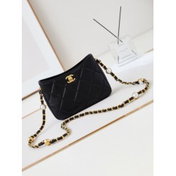 Replica perfetta Borsa Mini a tracolla AS4948 nera Imitazione Outlet Online
