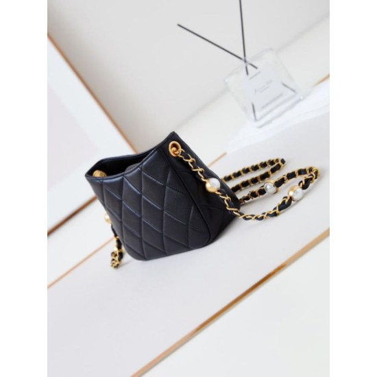 Replica perfetta Borsa Mini a tracolla AS4948 nera Imitazione Outlet Online
