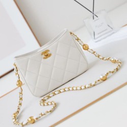 Replica perfetta Borsa Mini a tracolla AS4948 bianca Imitazione Outlet Online