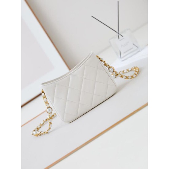 Replica perfetta Borsa Mini a tracolla AS4948 bianca Imitazione Outlet Online