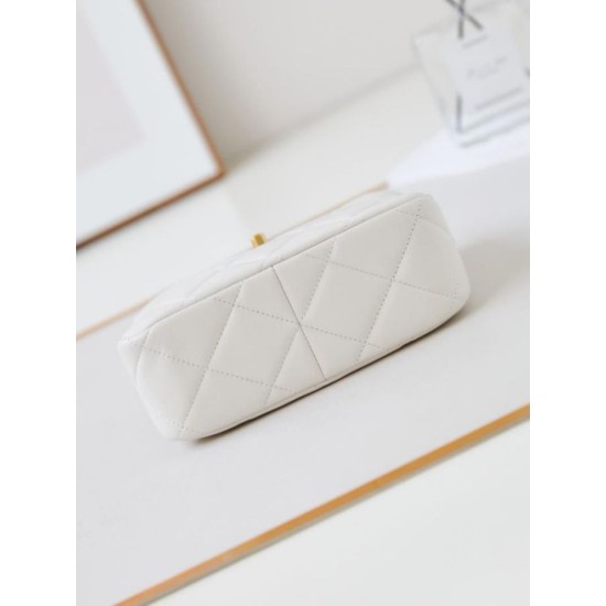 Replica perfetta Borsa Mini a tracolla AS4948 bianca Imitazione Outlet Online