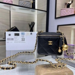 Replica perfetta Borsa Mini Vanity Case AP1147 nera Imitazione Outlet Online