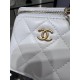 Migliore Repliche Borsa Mini Vanity Case AP1147 bianca Economiche Outlet Online