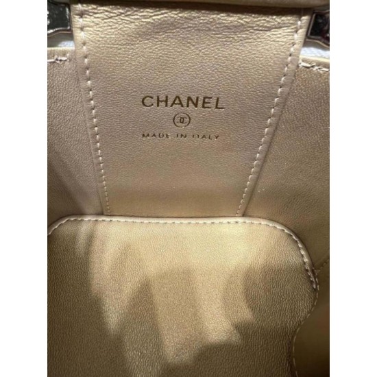 Migliore Repliche Borsa Mini Vanity Case AP1147 bianca Economiche Outlet Online