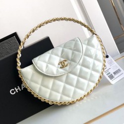Migliore Repliche Pochette in vernice bianca AP3585 Economiche Outlet Online