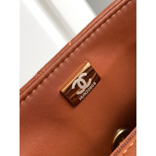 Replica perfetta Borsa con patta in pelle di agnello shearling AS5149 Beige Imitazione Outlet Online