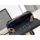Miglior Falso Borsa con patta in pelle di agnello shearling AS5149 Nera Economiche Premium
