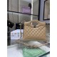 Perfette Qualità Repliche Borsa Shiny Lambskin 31 Mini Shopping AS4133 beige Imitazione