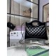 Migliore Repliche Borsa Shiny Lambskin 31 Mini Shopping AS4133 nera Economiche Outlet Online