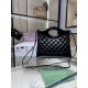 Migliore Repliche Borsa Shiny Lambskin 31 Mini Shopping AS4133 nera Economiche Outlet Online