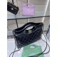 Migliore Repliche Borsa Shiny Lambskin 31 Mini Shopping AS4133 nera Economiche Outlet Online