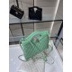 Miglior Falso Shiny Lambskin 31 Mini Shopping Bag AS4133 Verde Economiche Premium