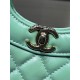 Miglior Falso Shiny Lambskin 31 Mini Shopping Bag AS4133 Verde Economiche Premium