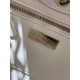 Miglior Falso Borsa Shiny Lambskin 31 Mini Shopping Bag AS4133 Bianco Economiche Premium