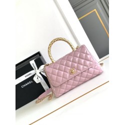 Miglior Falso Borsa piccola con manico in cocco A92990 Rosa Economiche Premium