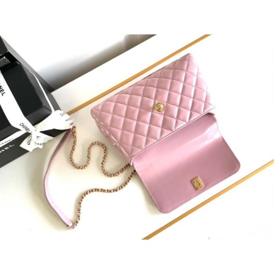 Miglior Falso Borsa piccola con manico in cocco A92990 Rosa Economiche Premium