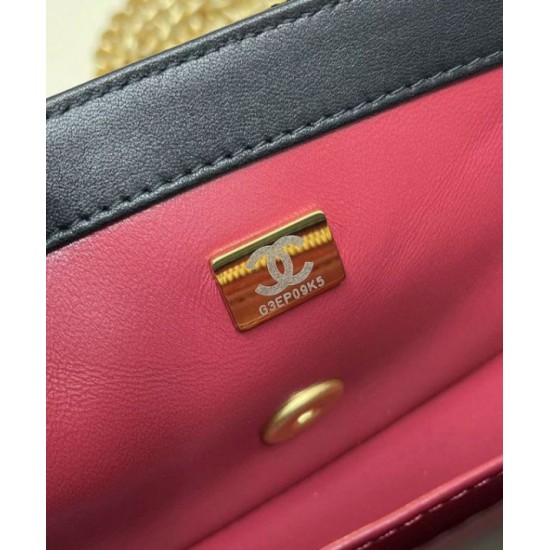 Migliore Repliche Borsa piccola con patta nera AS4041 Economiche Outlet Online