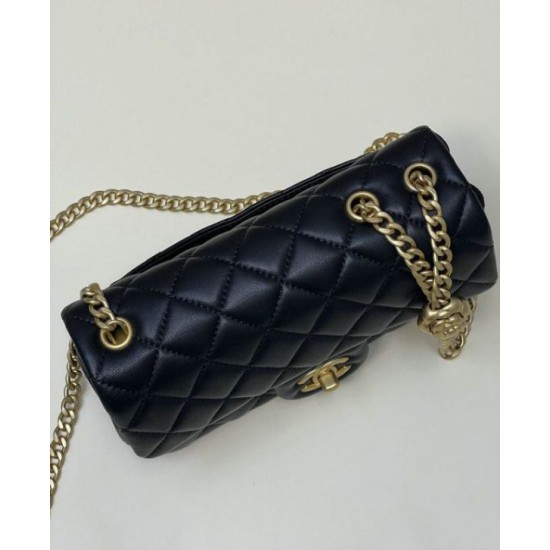 Migliore Repliche Borsa piccola con patta nera AS4041 Economiche Outlet Online