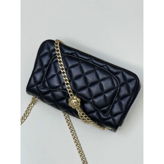 Migliore Repliche Borsa piccola con patta nera AS4041 Economiche Outlet Online