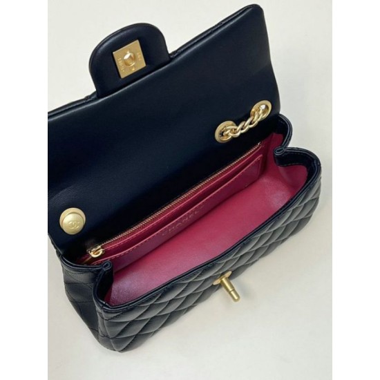 Migliore Repliche Borsa piccola con patta nera AS4041 Economiche Outlet Online