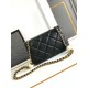Miglior Falso Small Flap Bag Nero AS4861 Economiche Premium