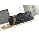Miglior Falso Small Flap Bag Nero AS4861 Economiche Premium