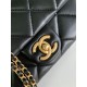 Miglior Falso Small Flap Bag Nero AS4861 Economiche Premium