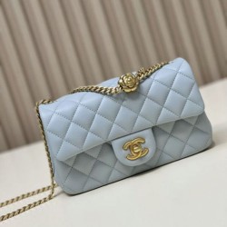 Miglior Falso Borsa piccola con patta blu AS4041 Economiche Premium