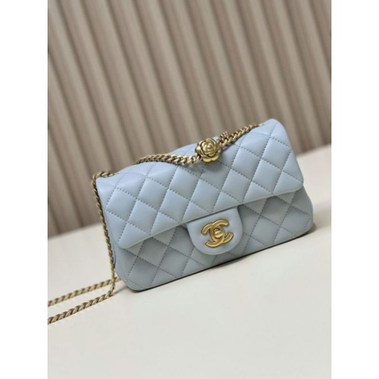Miglior Falso Borsa piccola con patta blu AS4041 Economiche Premium