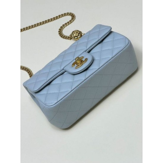 Miglior Falso Borsa piccola con patta blu AS4041 Economiche Premium