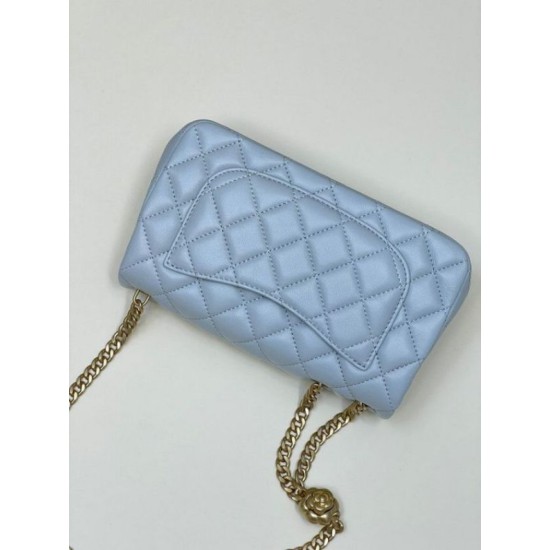 Miglior Falso Borsa piccola con patta blu AS4041 Economiche Premium