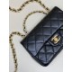 Perfette Qualità Repliche Borsa piccola con patta con manico superiore nera AS4023 Imitazione
