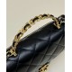 Perfette Qualità Repliche Borsa piccola con patta con manico superiore nera AS4023 Imitazione