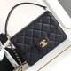 Migliore Repliche Borsa piccola con patta con manico superiore AS4038 Nera Economiche Outlet Online