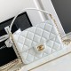 Perfette Qualità Repliche Borsa piccola con patta e manico superiore AS4038 Bianco Imitazione
