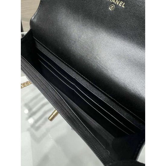 Repliche Portafoglio Woc Chain AP3201 nero Imitazioni Premium Miglior Falso Portafoglio Woc Chain AP3201 nero Economiche Premium