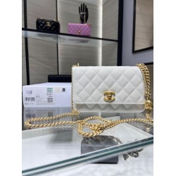 Woc Chain Wallet AP3201 Bianco Replica originale di alta qualità Miglior Falso Woc Chain Wallet AP3201 Bianco Economiche Premium