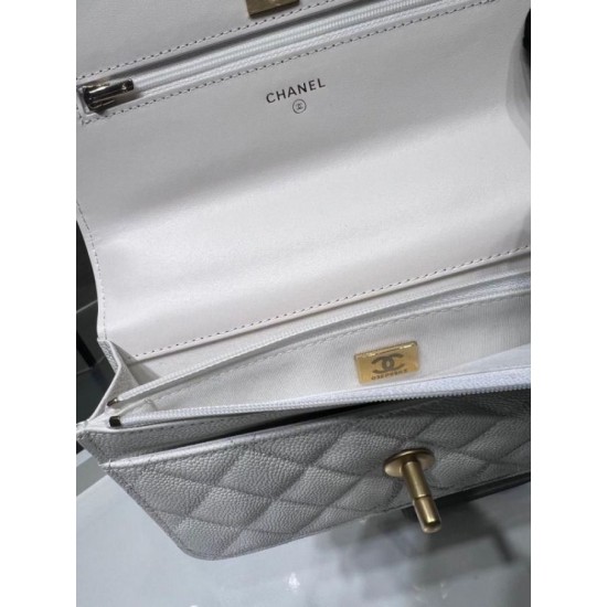 Miglior Falso Woc Chain Wallet AP3201 Bianco Economiche Premium
