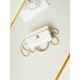 Replica perfetta Borsa piccola con patta e manico superiore AP3803 Bianco Imitazione Outlet Online