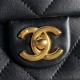 Replica perfetta Borsa piccola con patta in pelle di agnello AS5167 Nera Imitazione Outlet Online
