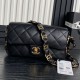 Replica perfetta Borsa piccola con patta in pelle di agnello AS5167 Nera Imitazione Outlet Online