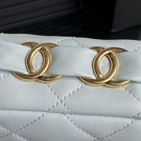 Miglior Falso Borsa piccola con patta in pelle di agnello AS5167 Azzurro Economiche Premium