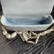 Miglior Falso Borsa piccola con patta in pelle di agnello AS5167 Azzurro Economiche Premium