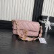 Miglior Falso Borsa piccola con patta in pelle di agnello AS5167 Rosa Economiche Premium