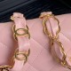 Miglior Falso Borsa piccola con patta in pelle di agnello AS5167 Rosa Economiche Premium