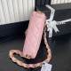 Miglior Falso Borsa piccola con patta in pelle di agnello AS5167 Rosa Economiche Premium